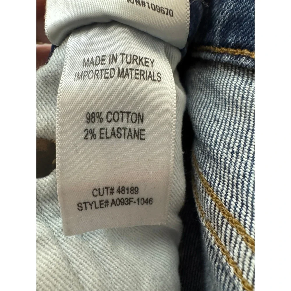 AGOLDE Womens Nico Jeans 26 High Rise Slim Straight Denim Button Fly Medium Wash